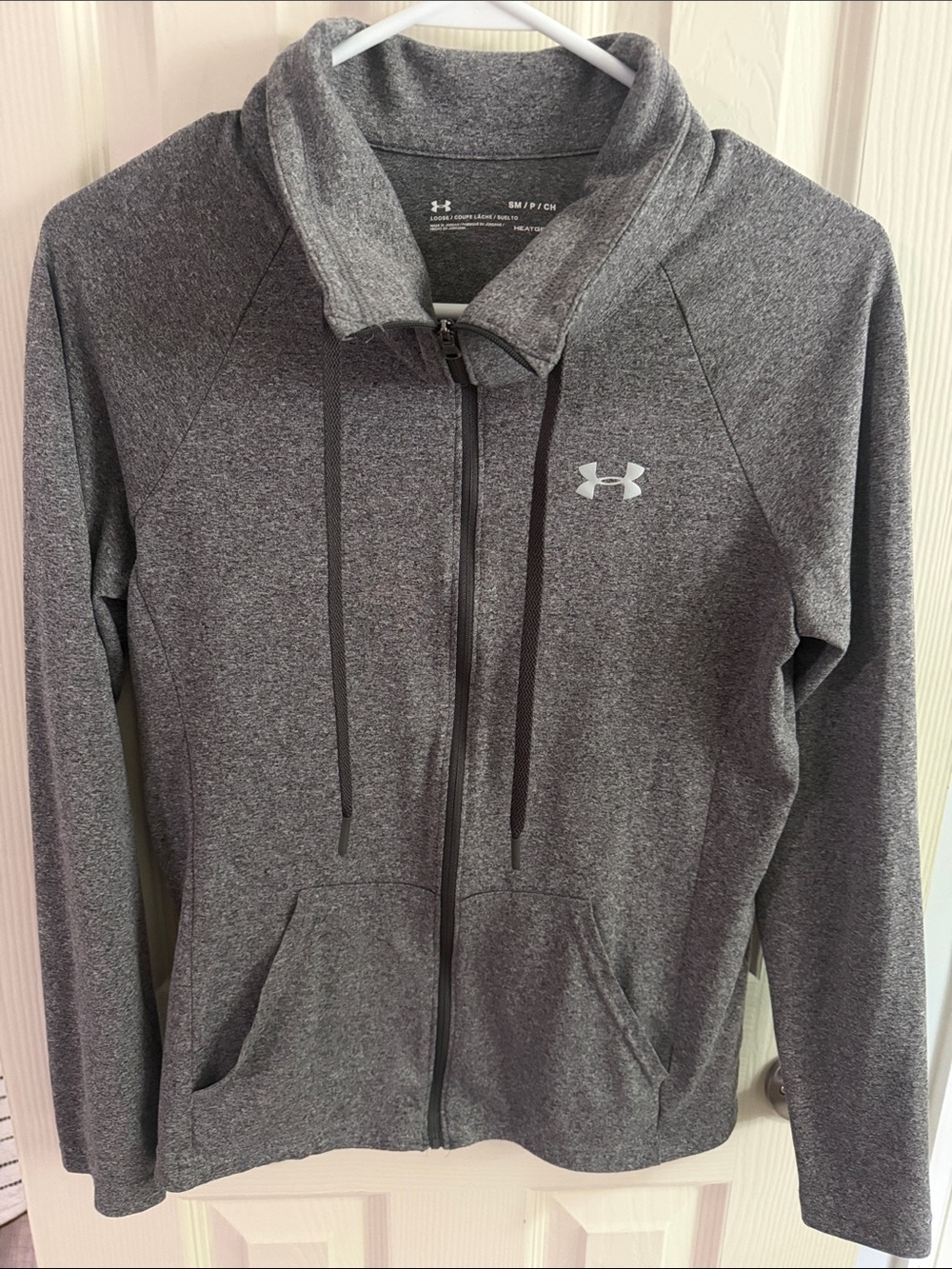 Under Armour Charcoal Gray Zip-Up Hoodie